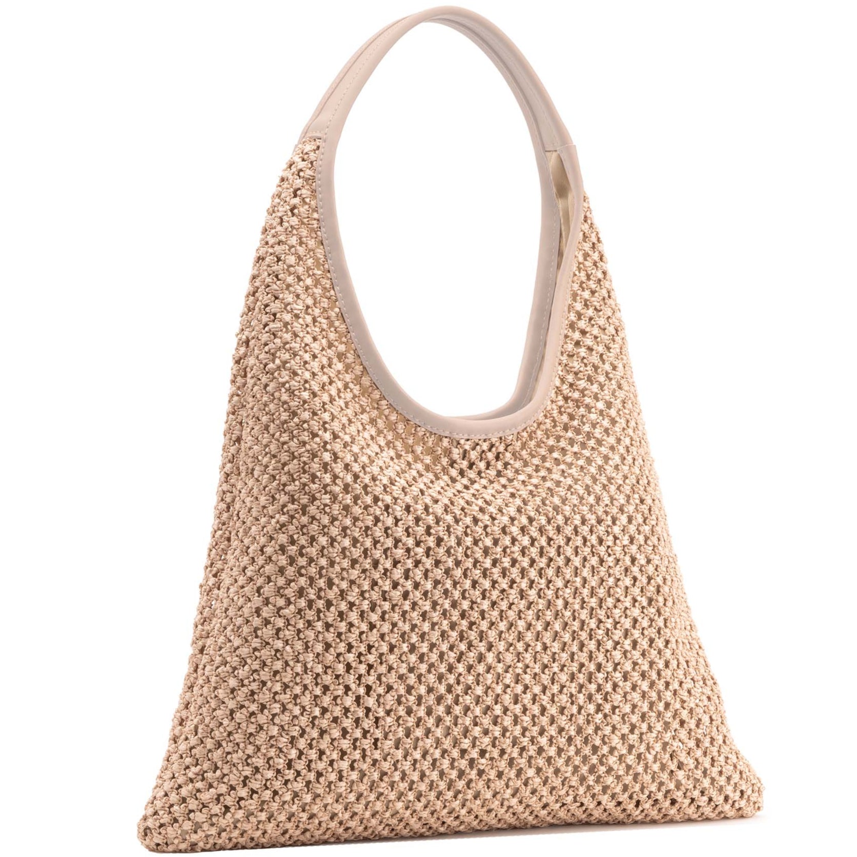 Capri Leather & straw Cream