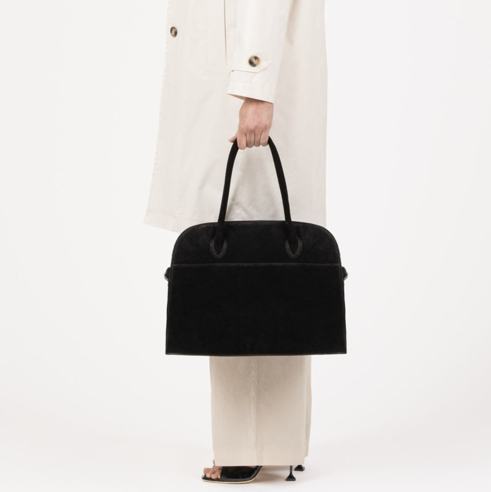 SOFT MILANO Leather Suède - Black