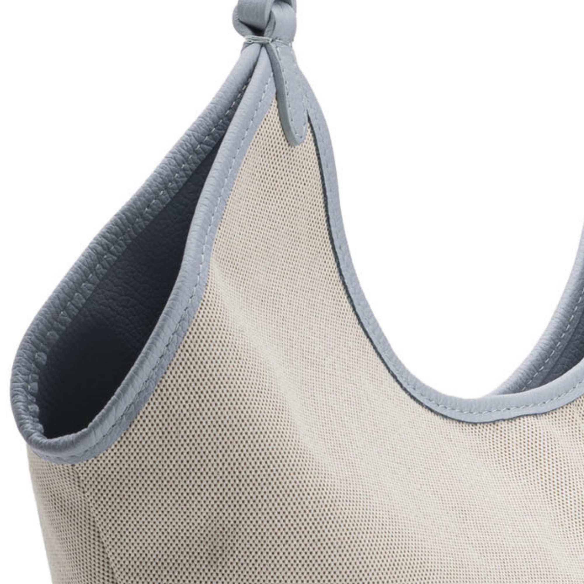 Positano Leather & canvas Aquamarine