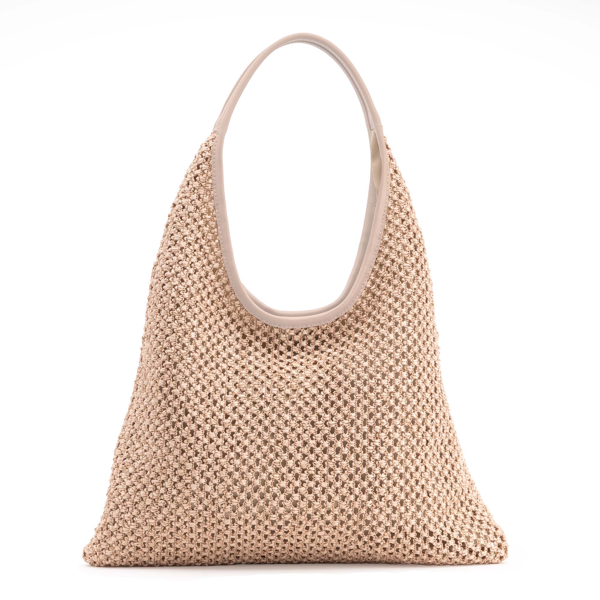 Capri Leather & straw Cream