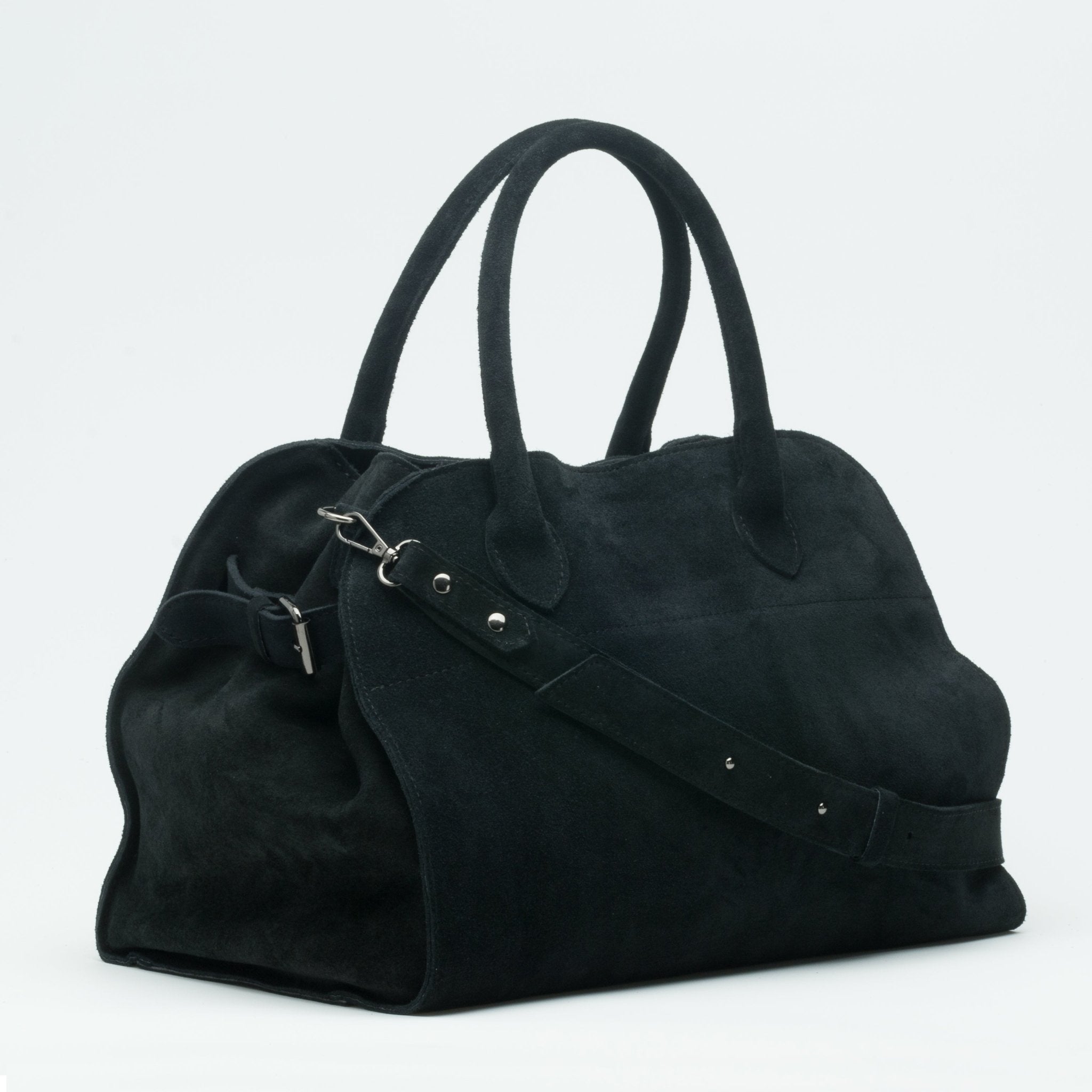 BOHEME MAXI 37 pelle suede scamosciata - nero