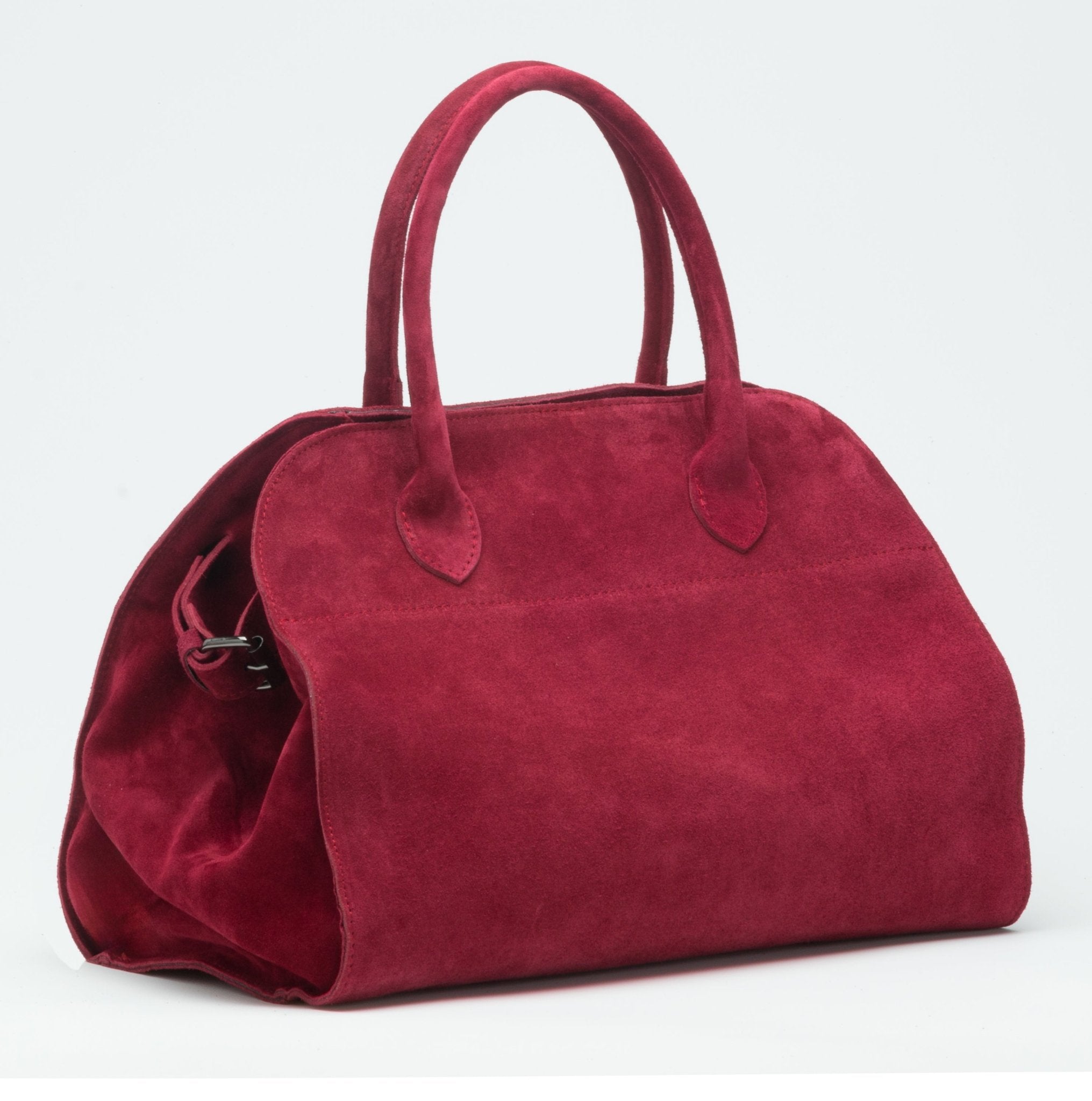 BOHEME MAXI 37 pelle suede  scamosciata - rosso rubino