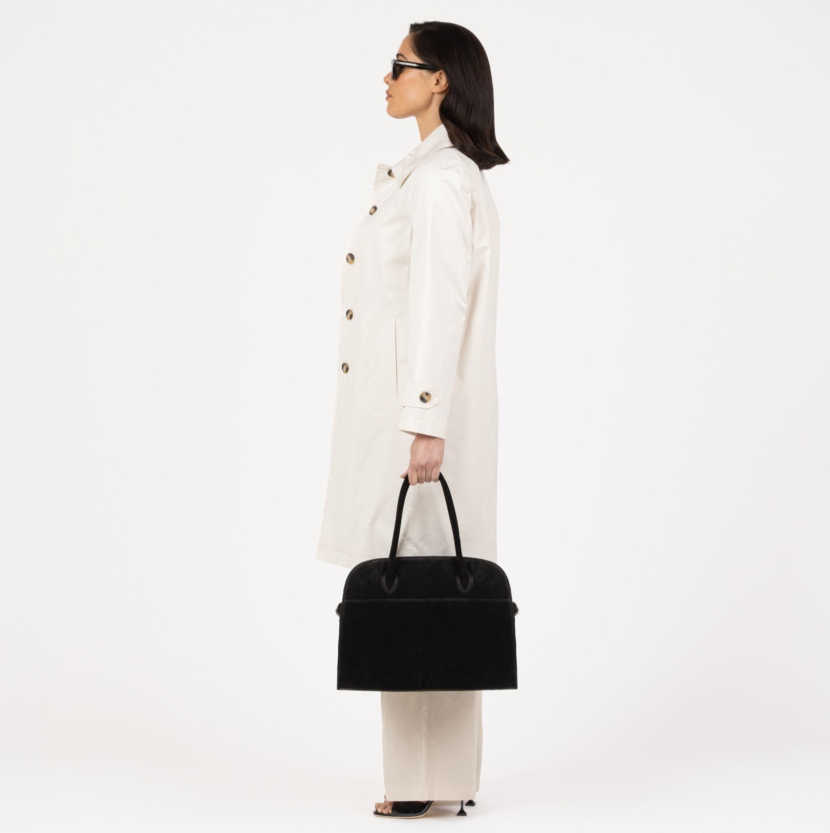 SOFT MILANO Leather Suède - Black