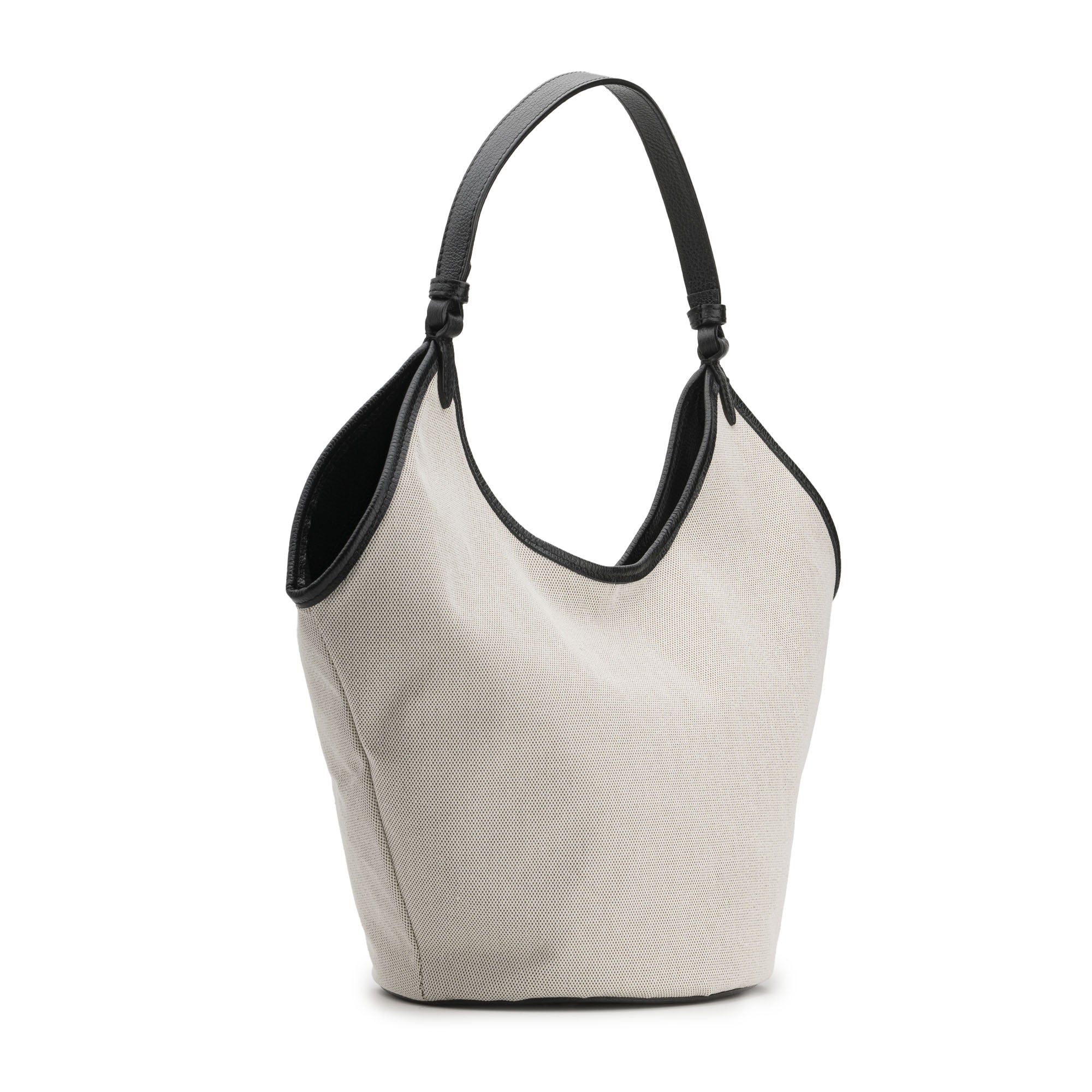 Positano Leather & canvas black