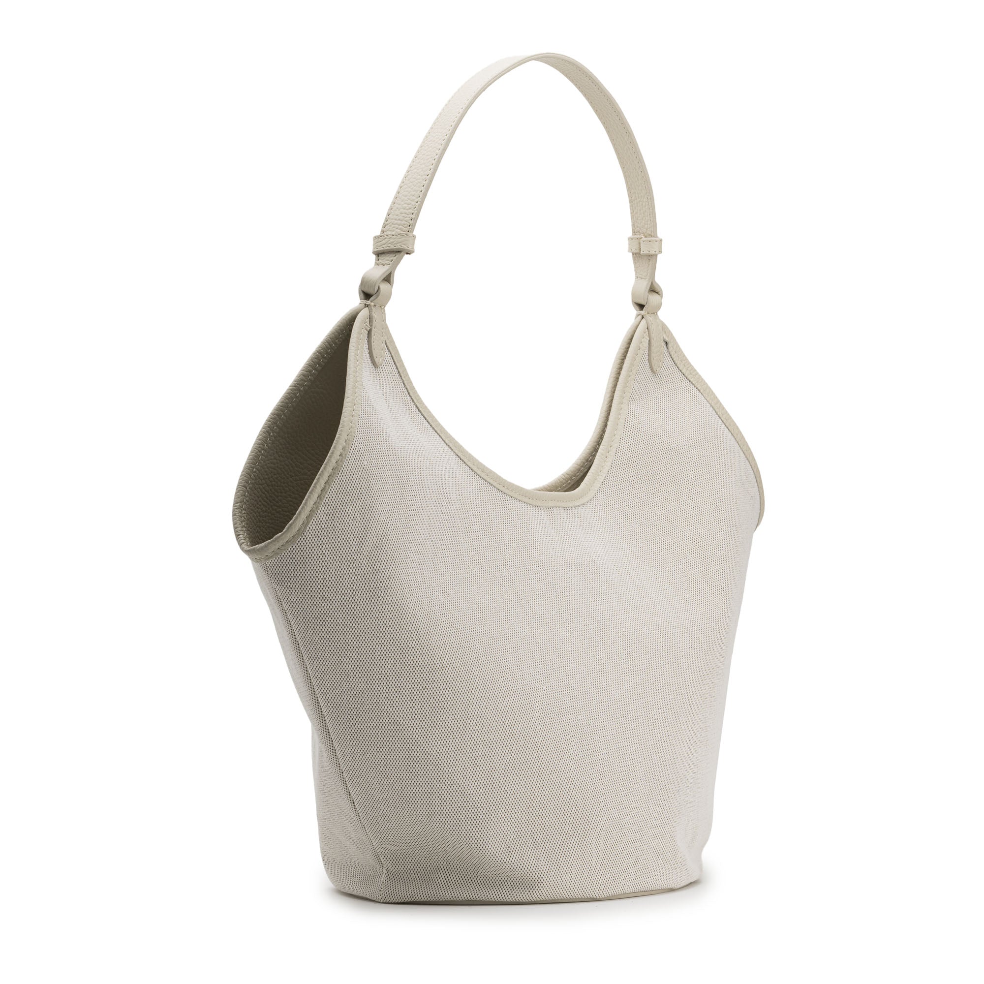Positano Leather & canvas Cream