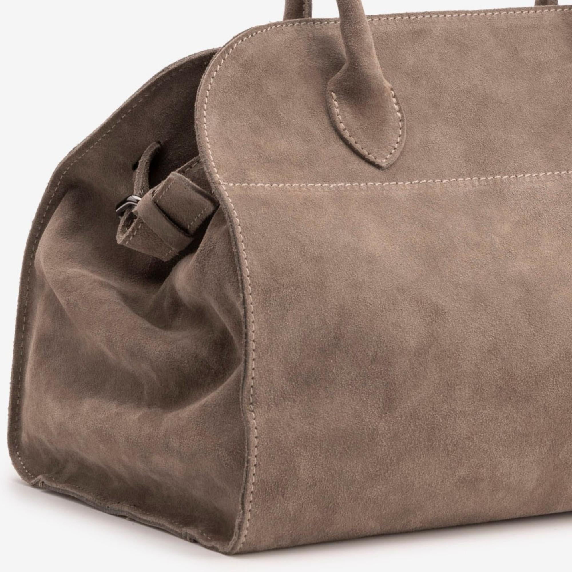 SOFT MILANO Leather Suede - Taupe