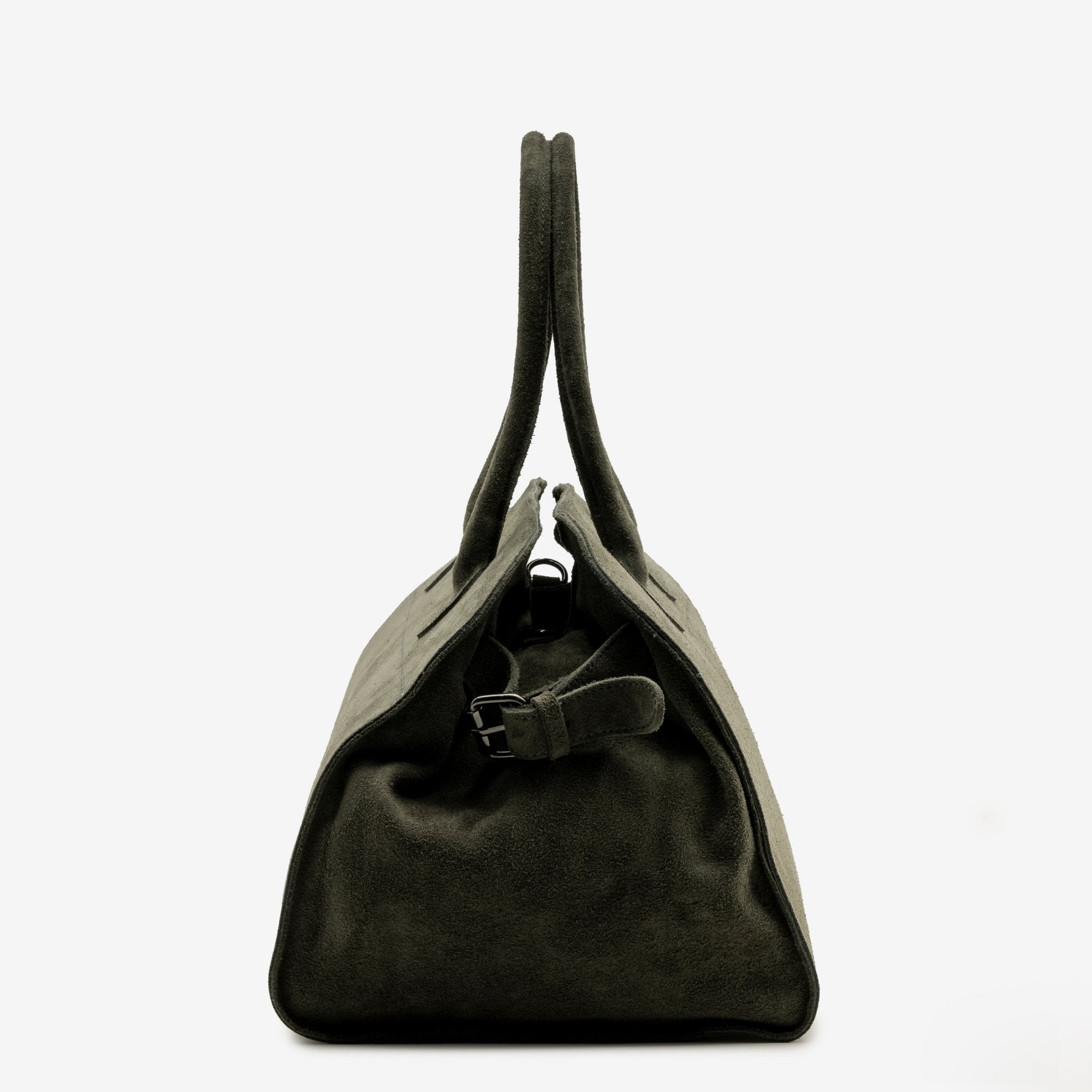 SOFT MILANO Leather Suède - Green Olive