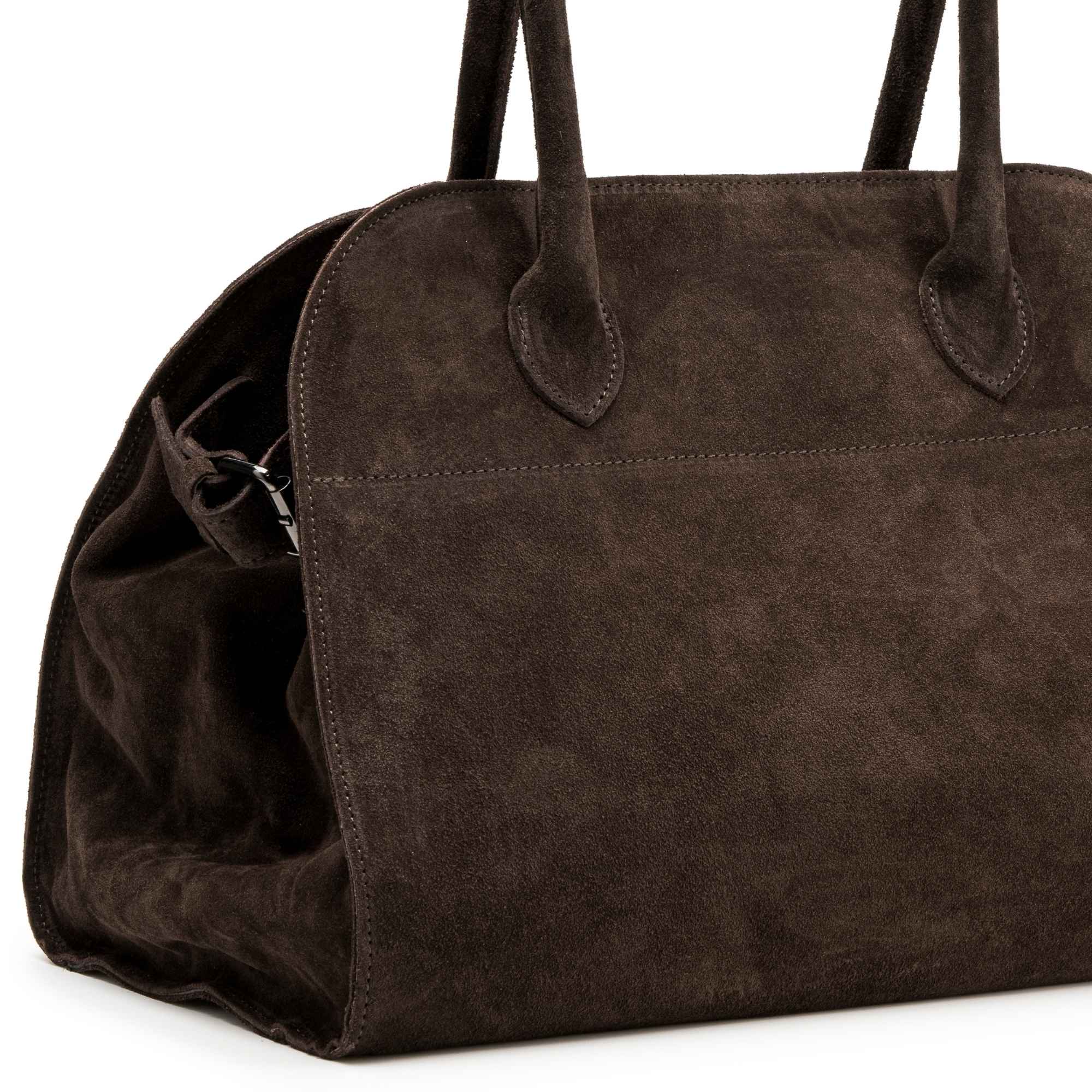 SOFT MILANO Leather Suède - Dark Mocha