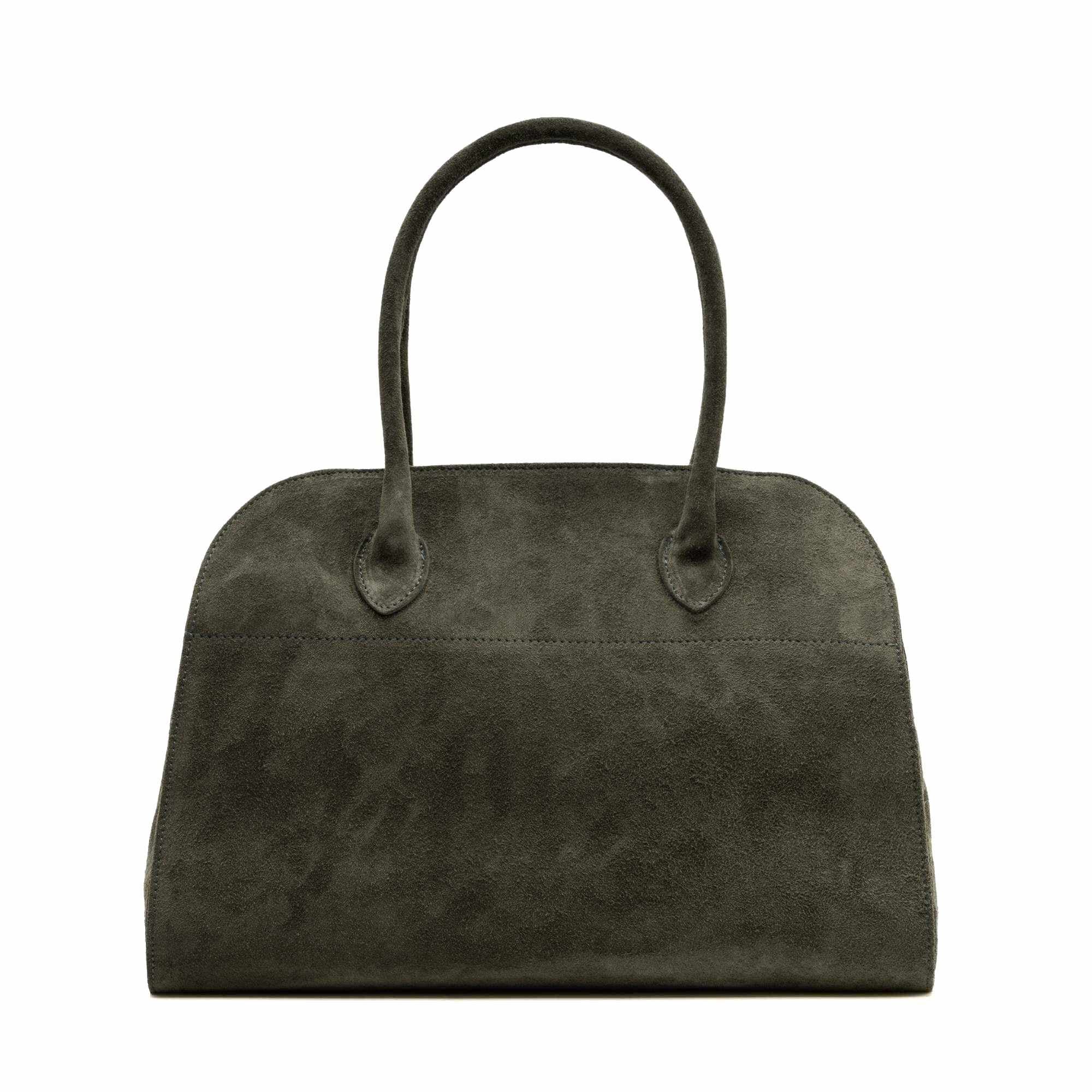 SOFT MILANO Leather Suède - Green Olive